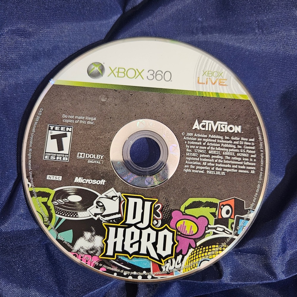 DJ Hero 3 Xbox 360 Game Activision Music Video‎ Game Disc
